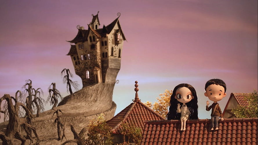 It's Okay Not To Be Okay Animated Fantasy Scene With Characters On Rooftop HD wallpaper