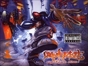 Limp Bizkit Significant Other Album Artwork with Dynamic Character Illustration HD wallpaper