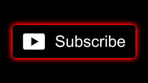 Glowing YouTube Subscribe Button Graphic with Red Neon Border on Black Background HD wallpaper
