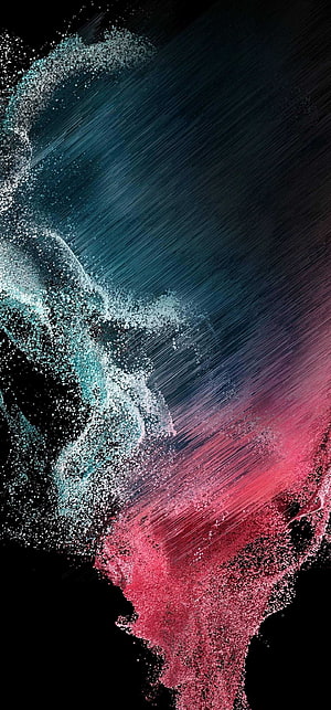 Samsung Galaxy S22 Ultra Abstract Particle Wave Wallpaper HD phone wallpaper