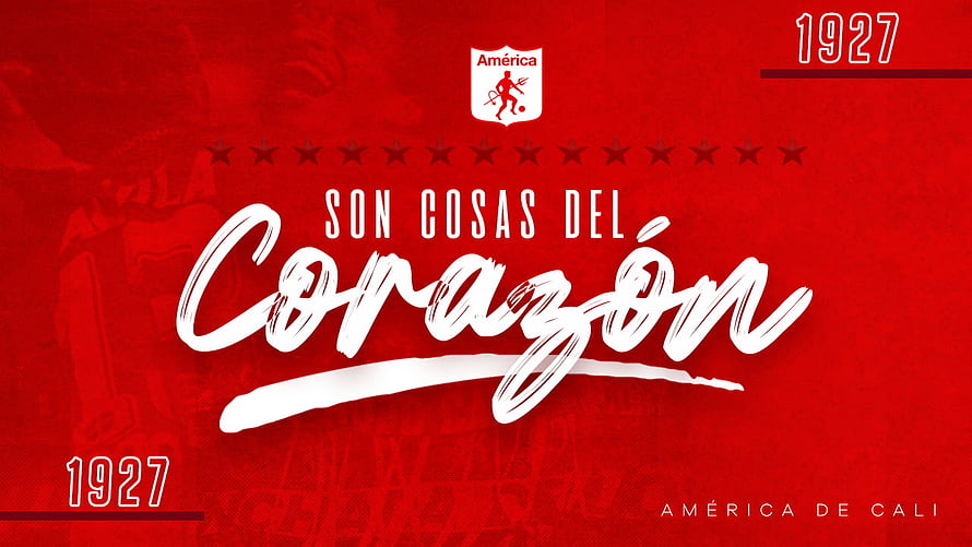 América de Cali 1927 Son Cosas del Corazón Red Sports Club Graphic HD wallpaper