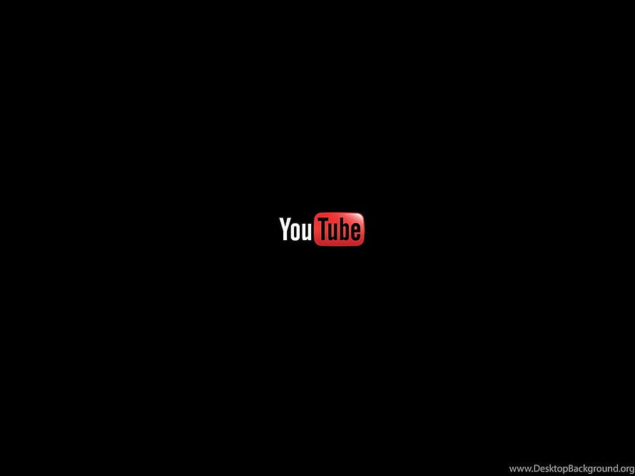 Minimalist YouTube Logo on Black Background HD wallpaper