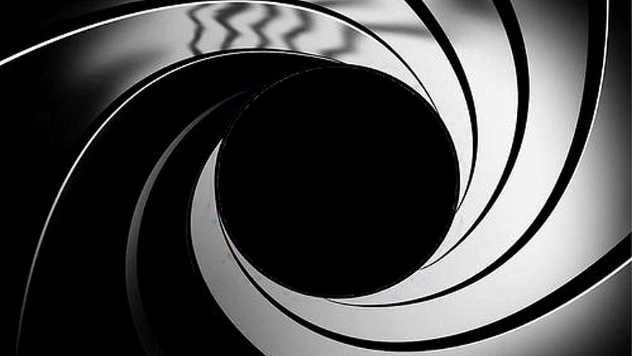 James Bond 007 Gun Barrel Spiral Intro Sequence Black and White HD wallpaper