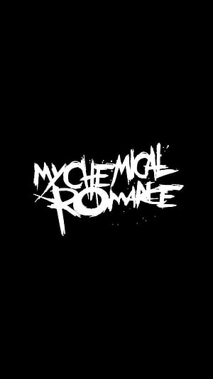 My Chemical Romance Grunge Typography Logo on Black Background HD phone wallpaper