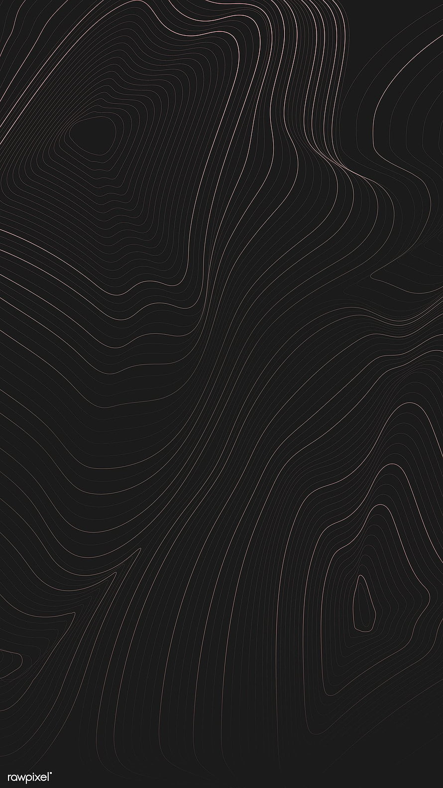 Dark Topographic Contour Line Abstract Background with Minimalist Wavy Patterns HD phone wallpaper