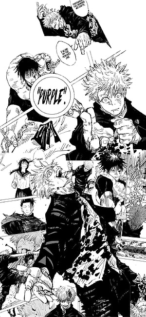 Gojo Satoru and Yuji Itadori Jujutsu Kaisen Manga Panel Compilation HD phone wallpaper