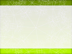 Minimalist Green Geometric Snowflake Pattern with White Central Space HD wallpaper