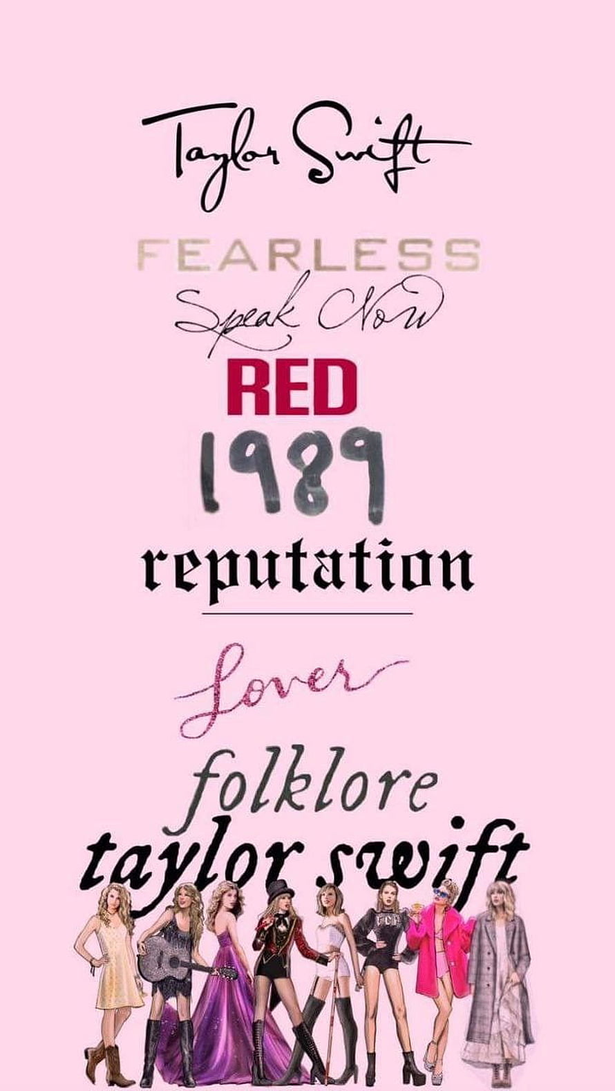Taylor Swift Complete Album Collection Featuring All Studio Recordings and Eras HD phone wallpaper