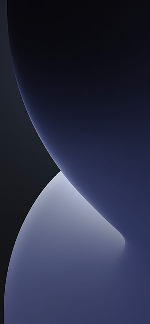 Minimalist Dark Blue Abstract Curves and Soft Gradient Light Wallpaper HD phone wallpaper