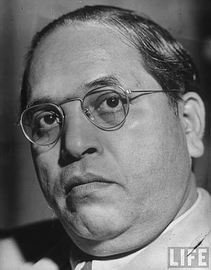 Historical Black and White Portrait of Dr. B. R. Ambedkar Wearing Round Glasses HD phone wallpaper