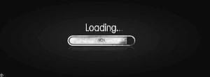 Minimalist Dark Loading Screen with Metallic Progress Bar at 90 Percent HD wallpaper