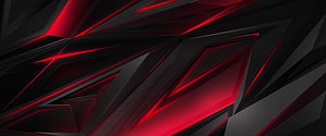 Aggressive Red and Black Geometric Gaming Background with Sharp Angular Lines HD wallpaper