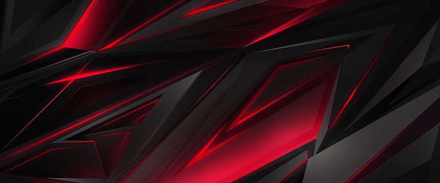 Aggressive Red and Black Geometric Gaming Background with Sharp Angular Lines HD wallpaper