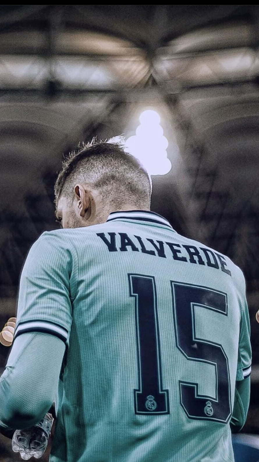 Federico Valverde Real Madrid Jersey Back View in Stadium Tunnel HD phone wallpaper