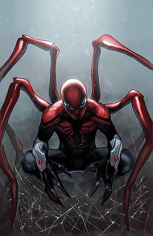 Doctor Octopus in Superior Spider-Man Suit with Mechanical Tentacles HD phone wallpaper