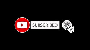 YouTube Subscribe Button and Notification Bell Icon on Black Background HD wallpaper