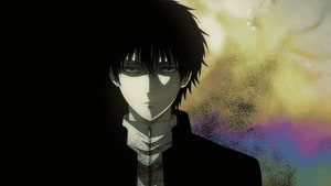 Yuuichi Katagiri Anime Character Portrait with Dramatic Lighting and Colorful Background HD wallpaper