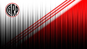 River Plate Club Crest on Diagonal Red and White Striped Background HD wallpaper