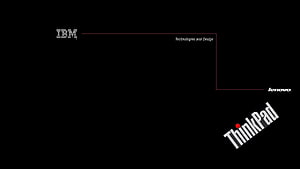 IBM Lenovo ThinkPad Technologies and Design Minimalist Black Logo Wallpaper HD wallpaper