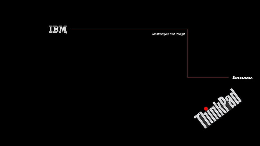 IBM Lenovo ThinkPad Technologies and Design Minimalist Black Logo Wallpaper HD wallpaper