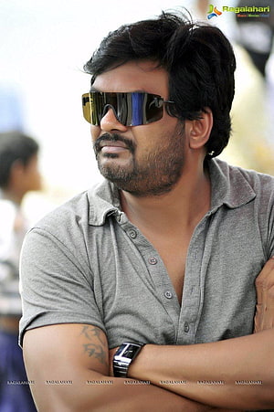 Puri Jagannadh Portrait Wearing Reflective Sunglasses and Grey Polo Shirt HD phone wallpaper