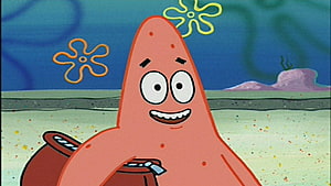 Patrick Star from SpongeBob SquarePants Smiling Underwater HD wallpaper