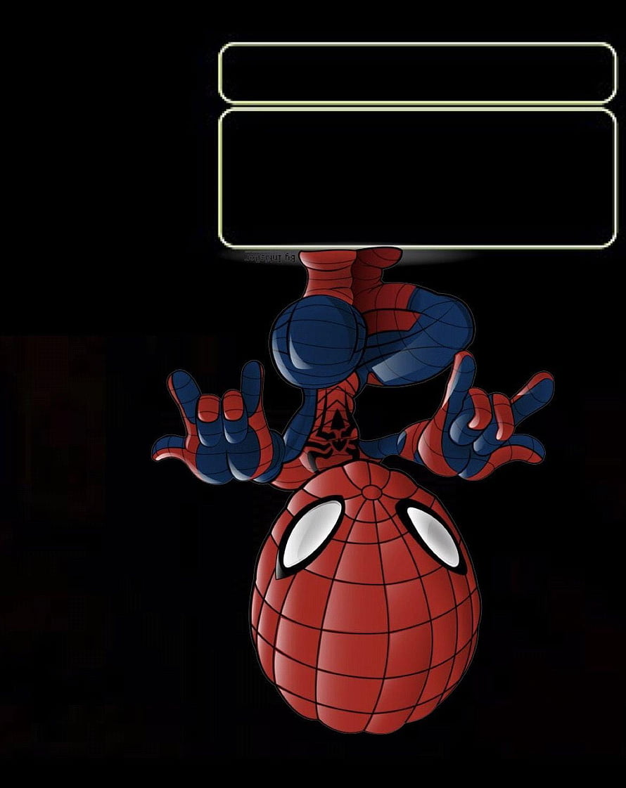Spider-Man Apple Watch Face with Rock On Gesture on Black Background, Apple Watch Face, apple watch series HD phone wallpaper