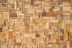 Mosaic of Reclaimed Wood Planks in Warm Earth Tones HD wallpaper