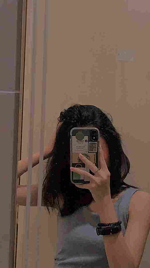 Girl Taking Mirror Selfie With Phone Covering Face HD phone wallpaper