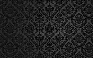Dark Charcoal Damask Pattern with Ornate Floral Motifs and Classic Baroque Design HD wallpaper