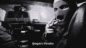 Black and White Portrait of Masked Man Smoking Inside a Car at Night HD wallpaper