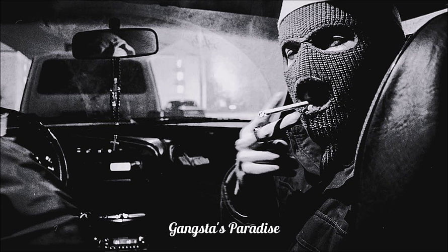 Black and White Portrait of Masked Man Smoking Inside a Car at Night HD wallpaper