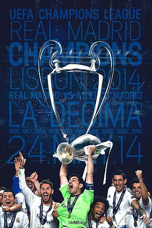Real Madrid Champions League 2014 La Decima Trophy Celebration HD phone wallpaper