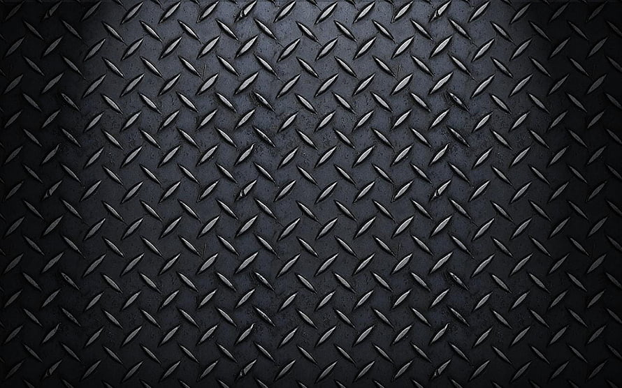 Dark Industrial Diamond Plate Metal Texture with Black Metallic Finish HD wallpaper