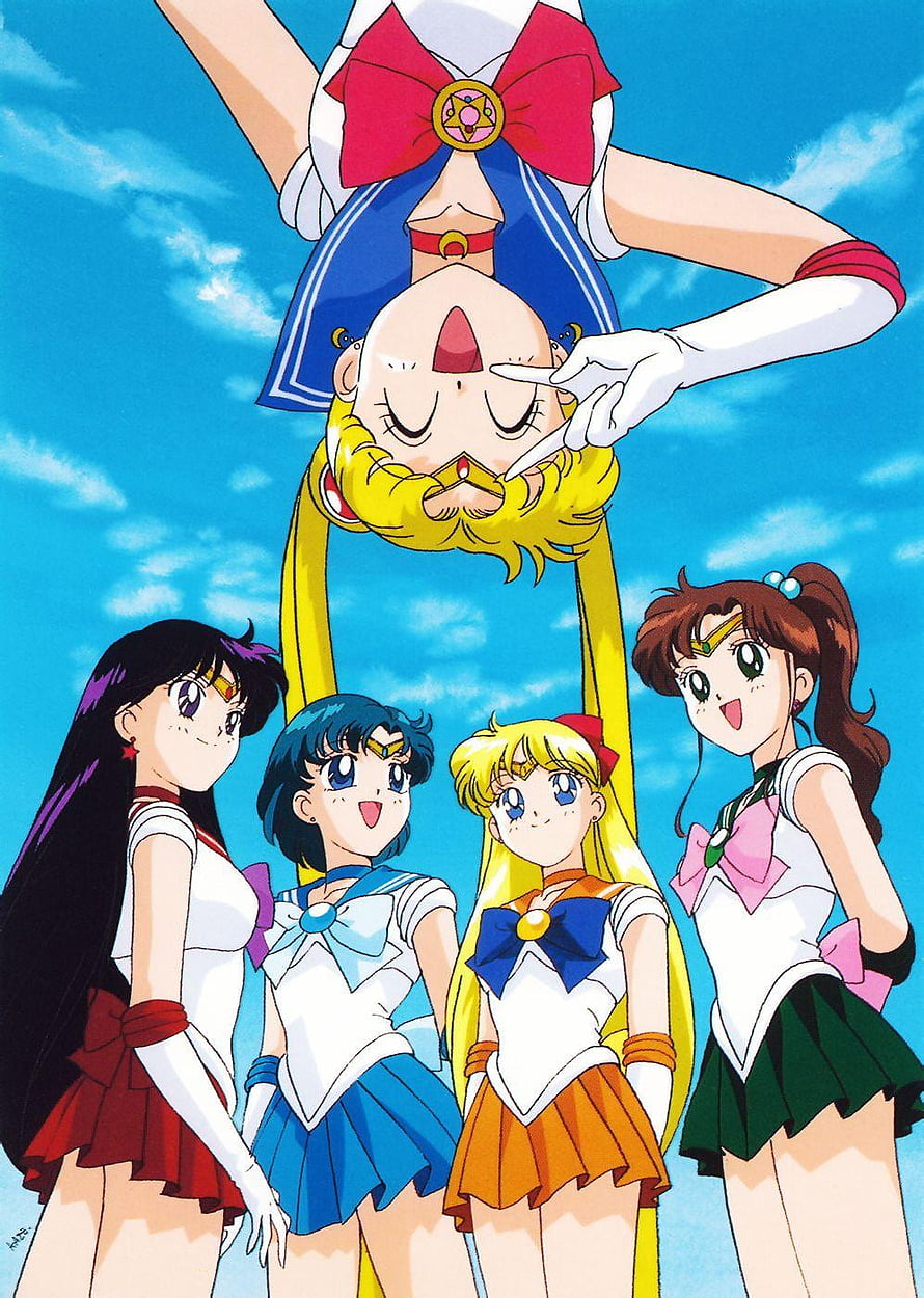 Sailor Moon and Sailor Guardians Team-Up Illustration HD phone wallpaper