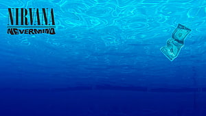 Nirvana Nevermind Underwater Dollar Bill Album Artwork HD wallpaper
