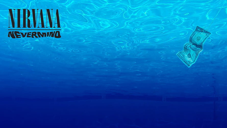 Nirvana Nevermind Underwater Dollar Bill Album Artwork HD wallpaper