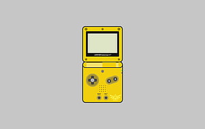 Yellow Zelda Triforce Game Boy Advance SP Vector Illustration HD wallpaper