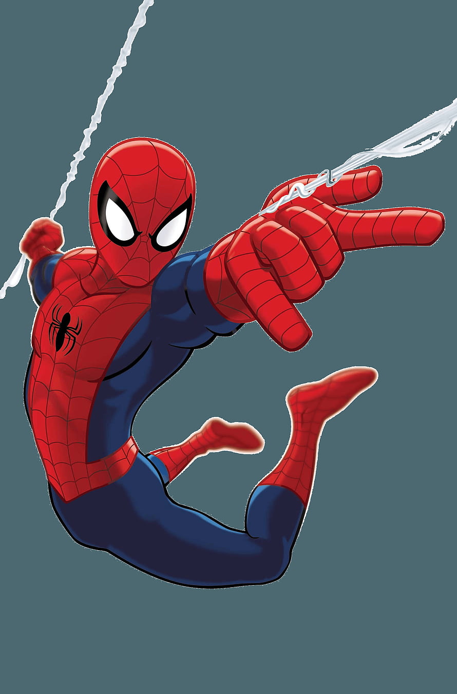 Spider-Man Swinging Through the City in Classic Red and Blue Suit HD phone wallpaper
