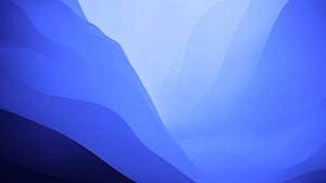 macOS Monterey Default Blue Abstract Mountain Landscape Wallpaper HD wallpaper