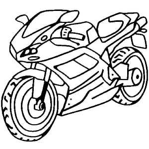 Sport Motorcycle Line Art Coloring Page for Kids and Adults HD phone wallpaper
