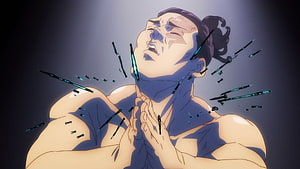 Aoi Todo in Agonized Pain with Glowing Needles Piercing His Body in Jujutsu Kaisen HD wallpaper