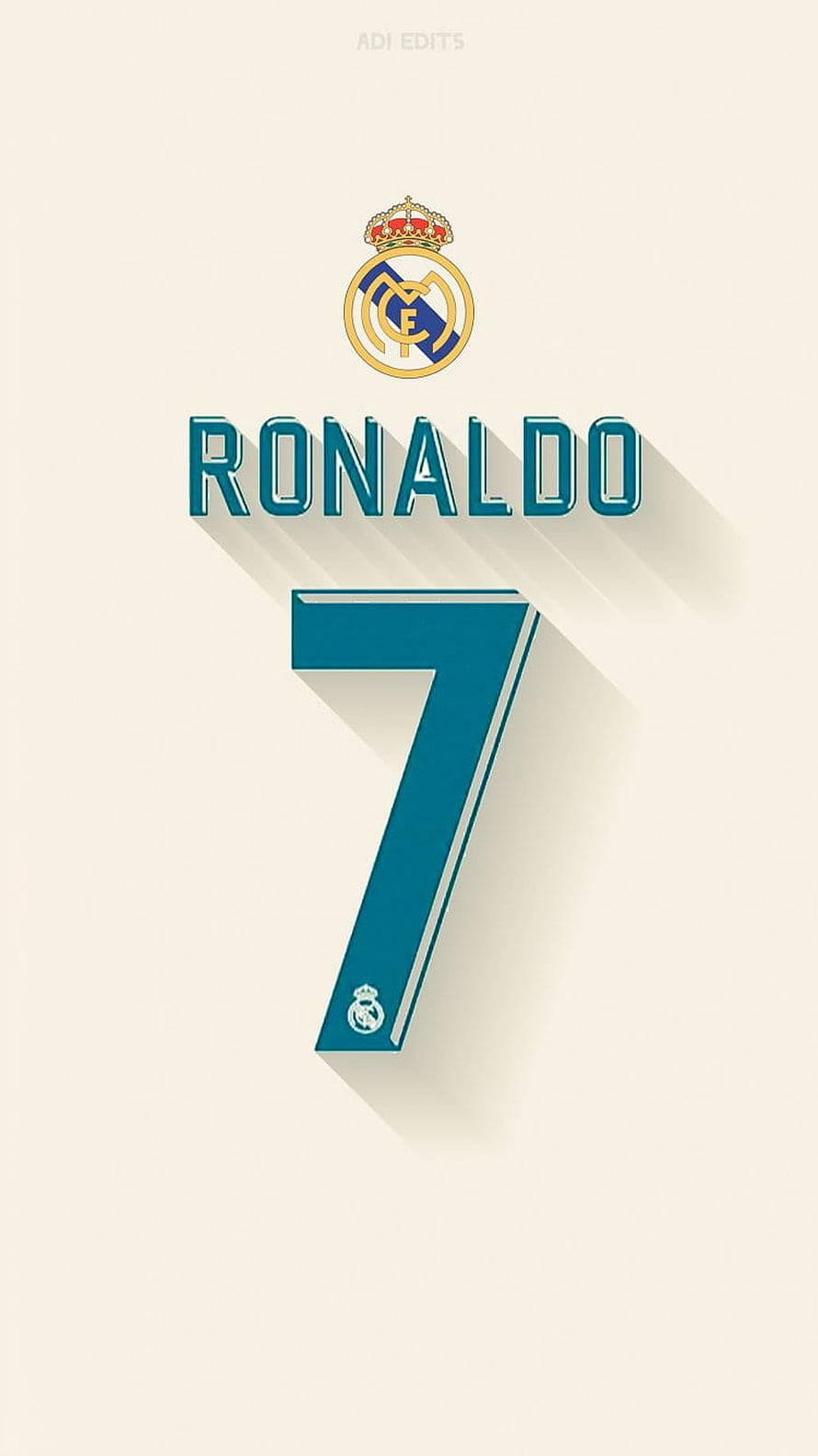 Cristiano Ronaldo Real Madrid Number 7 Jersey Nameplate Design HD phone wallpaper