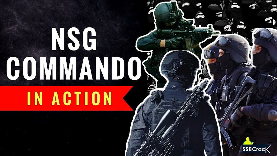 NSG Commando Tactical Squad in Full Combat Gear with Rifles HD wallpaper