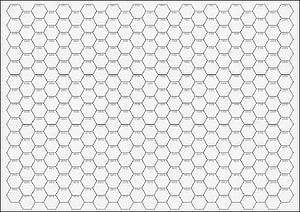 Numbered Hexagonal Grid Map Template for Strategy Games and Board Design HD wallpaper