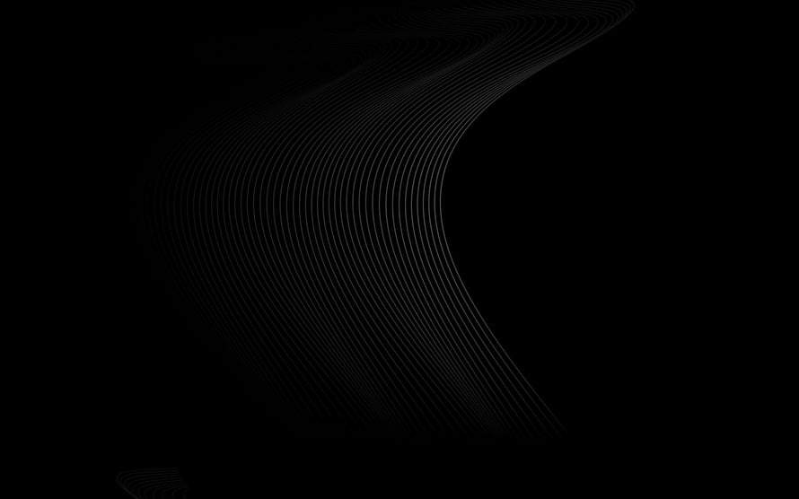 Minimalist Dark Abstract Flowing Lines on Black Background HD wallpaper