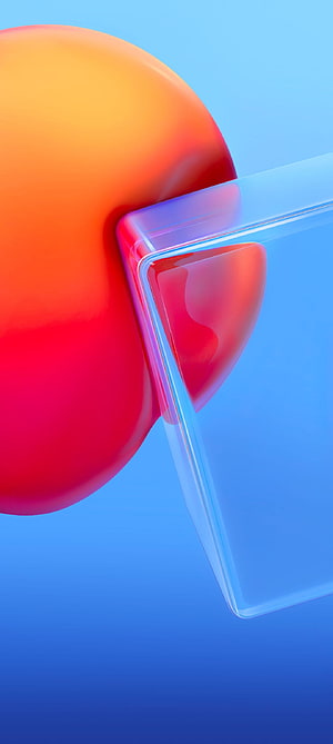 Vivo Y51 Abstract 3D Sphere and Glass Panel Wallpaper HD phone wallpaper
