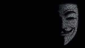 Minimalist Word Cloud Silhouette Portrait on Black Background HD wallpaper