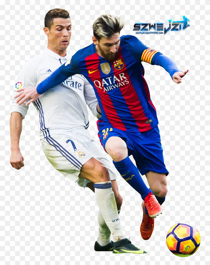 Lionel Messi and Cristiano Ronaldo in El Clasico Match Action HD phone wallpaper