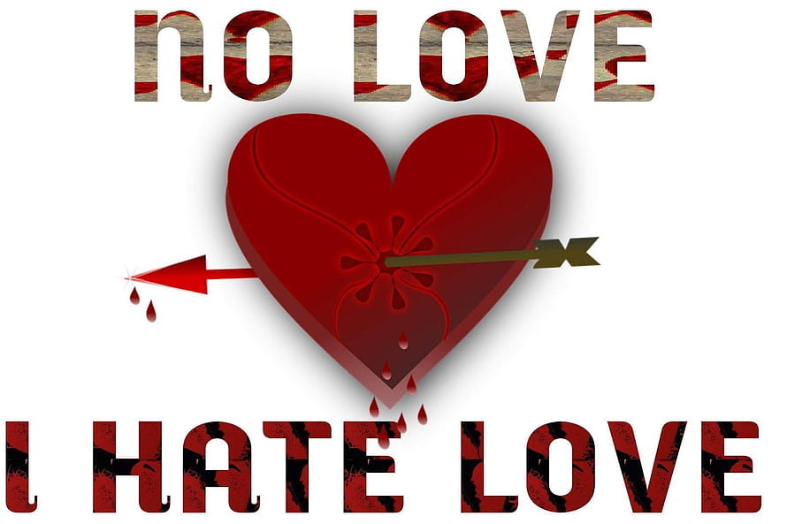 Broken Red Heart With Piercing Arrow And Dripping Blood On White Background HD wallpaper